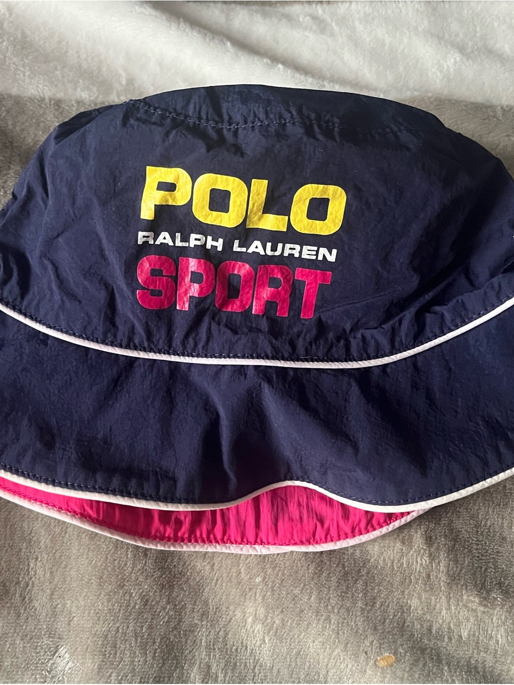 Polo Ralph Lauren Sport Navy & Pink Bucket Hat